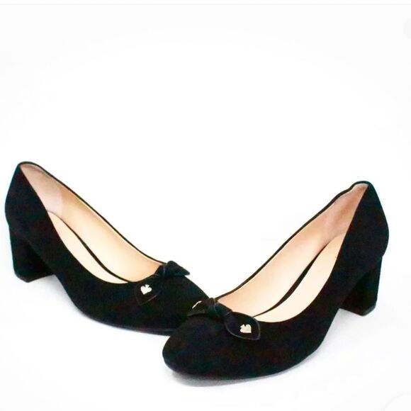 Kate spade shoes womens black suede Benice Pumps size 6.5 - Picture 1 of 9